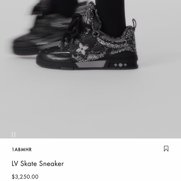 Louis Vuitton Skate Trainer Black Swarovski Monogran - Picture 11 of 11